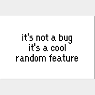 Developer it's not a bug its a cool random freature Posters and Art